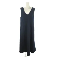 アイテムズ アーバンリサーチ ITEMS URBANRESEARCH ジャンパースカート デニム F 紺 ネイビー インディゴ Vネック ノースリーブ マキシ丈 /AO12 ■GY70のサムネイル