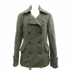 ミッシェルクラン MICHEL KLEIN ショート丈コート ウール 38 ミックスカラー ダブルブレスト 長袖 ハーフ丈/AY ■GY75のサムネイル