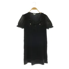 トゥービーシック TO BE CHIC チュニック 半袖 花装飾 2 ブラック /DO ■ECC007のサムネイル