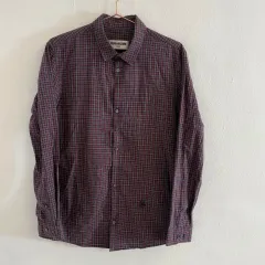 ZADIG&VOLTAIRE ザディグ・エ・ヴォルテール チェック シャツ シンプル ロゴ シャツ mのサムネイル