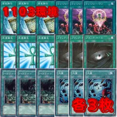 遊戯王 NO.320 大嵐 ハリケーン ブラックホール 死者蘇生 ワンフォーワン 簡易融合 各3枚 計18枚 汎用 魔法 まとめ 環境 デッキパーツ デッキ構築 サイドデッキ 大会入賞 必須汎用魔法 1103環境 ゲートボール 1209環境 04環境のサムネイル