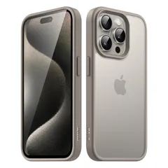 JETech iPhone 15 Pro用 マットケース ナチュラルチタニウムのサムネイル