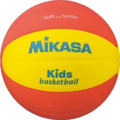 ミカサ MIKASA バスケット スマイルバスケット 5号 イエロー×オレンジ ジュニア キッズ 学校体育用品 屋内競技 体育館 授業 学校 軽量 クラブ 練習 試合 レクリエーション  SB512YO イエロー×オレンジのサムネイル