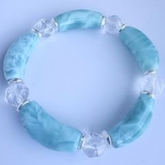 ラリマー 16mmシェル ブレスレット内径16cm - メルカリ