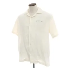 【中古】サタデーズ ニューヨークシティ Saturdays NYC コットン オープンカラー 半袖シャツ アイボリー【サイズL】【メンズ】のサムネイル