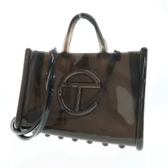 【中古】メリッサ melissa ×TELFAR PVC ショルダーバッグ クリアブラック【W38xH27.5xD11】【レディース】のサムネイル