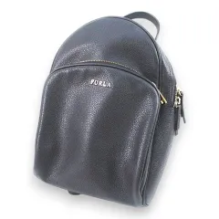 フルラ FURLA バックパック リュック ブラック 黒系 レザーのサムネイル