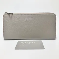 H516 未使用 マーガレットハウエルアイデア MARGARET HOWELL idea 長財布 財布 レディース L字ファスナー 薄型 グレー 本革 レザー 牛革 かわいい 可愛い おしゃれ お洒落のサムネイル