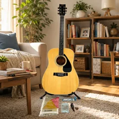✨美品✨YAMAHA ヤマハ FG-201B アコースティックギター アコギ 付属品付き 初心者 入門 ナチュラルのサムネイル