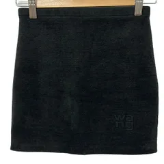 TbyALEXANDER WANG(アレキサンダーワン) ミニスカート サイズXS レディース 4KC4245005 黒 型押しロゴ/ウエストゴムのサムネイル