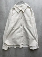 MELROSE メルローズ A0751FJM316 TCワッシャー シャツブルゾン ジャケット オフホワイト ◇■レディースのサムネイル