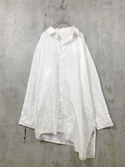 美品】MOYURU 萌 変形 ブラウス アシンメトリー 比翼ボタン フレア 