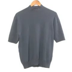 プラステ PLST 25SS UVカットレーヨンブレンドモックネックニット プルオーバー 薄手 L グレー 36-5201104 /Xのサムネイル