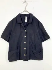 MHL. エムエイチエル 半袖 オープンカラー ブラウス シャツ size2/黒 ■◆ レディースのサムネイル
