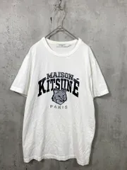 MAISON KITSUNE メゾンキツネ キャンパス フォックス クラシック コットン Tシャツ sizeL/白 ■■ レディースのサムネイル