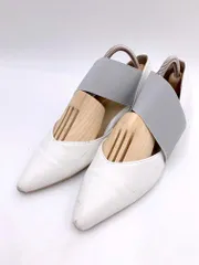 antiqua アンティカ カッティングフォルム 低反発ローヒールゴア パンプス sizeM/白 ■■ レディースのサムネイル