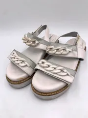 tsumori chisato WALK ツモリチサト ウォーク チェーンモチーフフットベッド サンダル 白 ■◆ レディースのサムネイル