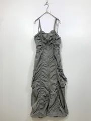 SLY スライ FRONT ZIP GATHER CAMI フロントジップギャザーキャミ ワンピース sizeF/グレー ■■ レディースのサムネイル
