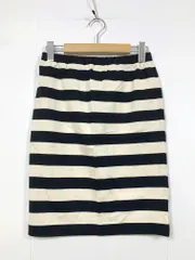 新品 JOURNAL STANDARD relume ジャーナルスタンダードレリューム ボーダー スカート sizeM/黒 ■■ レディースのサムネイル
