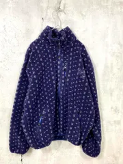 L.L.Bean エルエルビーン ボア バーズアイフリース ジャケット sizeS/紺 ◆■◎レディースのサムネイル