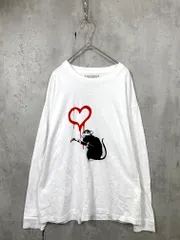 a day in the life アデイインザライフ ユナイテッドアローズ バンクシー アート 長袖 プリント Tシャツ sizeL/白 ■■ レディースのサムネイル