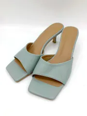 美品 SLOBE IENA スローブイエナ bonitas/ボニータス スクエアトゥ ミュール サンダル size37/水色 ■◆ レディースのサムネイル