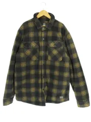 ボルコム VOLCOM ジャケット 長袖 チェック ブラウン サイズ M カーキ QQQのサムネイル