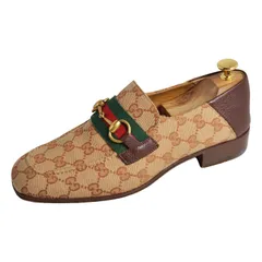 美品 グッチ GUCCI ローファー モカシン ホースビット ウェブストライプのサムネイル