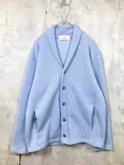 NOLLEY'S ノーリーズ シンプル クォーターゲージ ショールカラー カーディガン sizeM/水色 ■◇ メンズのサムネイル