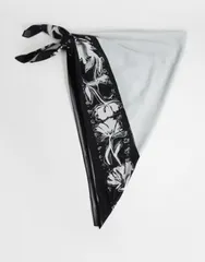 トップショップ レディース アクセサリー ベルト フラワー柄 プリント フラワー Topshop floral print waist belt and Mono floral ホワイトのサムネイル