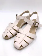 SHIPS シップス フラット グラディエーター スリム グルカ サンダル size25/白 ■◆ レディースのサムネイル