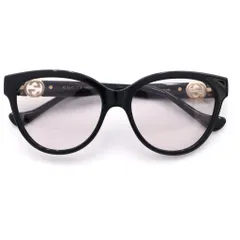 GUCCI (グッチ) Cat Eye Glasses インターロッキングG キャットアイフレーム メガネ 眼鏡 チェーンストラップ ブラック GG1024Oのサムネイル