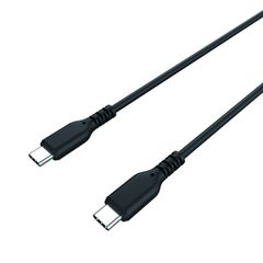 【新品未使用】カシムラ AJ-656 USB充電ケーブルC-CシリコーンBK▲N