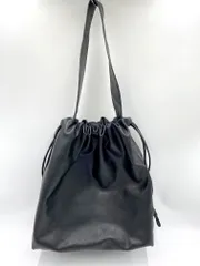 ADAM ET ROPE' アダムエロペ サステナブル フェイクレザー 巾着 ワンショルダー トート バッグ 黒 ■■ レディースのサムネイル