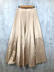 Loulou Willoughby ルルウィルビー ウエストゴム シンプル タックフレアロング スカート size1/ベージュ ■◇ レディースのサムネイル
