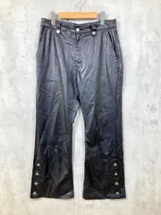 HARE ハレ フェイクレザー サイドボタン フレアシルエット パンツ sizeM/黒 ■■ メンズのサムネイル