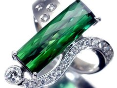 ジュエリー極】カラフルフラワー！良質天然ペリドット4.43ct＆ルビー
