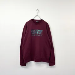EA7 EMPORIO ARMANI エンポリオ アルマーニ 薄手 ロゴ スウェット バーガンディー 系 サイズ XL 80720 0010のサムネイル