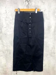 新品 B;MING by BEAMS ビーミング ビームス コットン フロントボタン タイト スカート sizeS/黒 ■■ レディースのサムネイル
