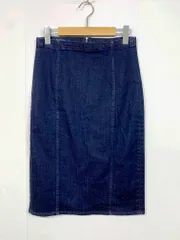 POLO RALPH LAUREN ポロ ラルフローレン ストレッチ ひざ丈 デニムタイト スカート size2/濃紺 ■■ レディースのサムネイル