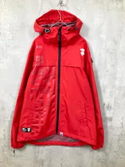 A BATHING APE アベイシングエイプ グラフィックプリント付き フード ジャケット sizeS/赤 ■■◎メンズのサムネイル