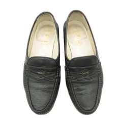BALLY バリー ローファー ロゴプレート コイン ペニー レザー シューズ 革靴 ブラック 7 25cm メンズ 【中古】のサムネイル