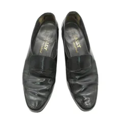 BALLY バリー ローファー ロゴプレート レザーローファー シューズ ブラック 25.5 メンズ 【中古】のサムネイル