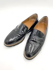 BEAUTY & YOUTH ビューティ&ユース ユナイテッドアローズ フェイクレザーローファー シューズ size37ハーフ/黒 ■■ レディースのサムネイル