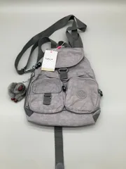 ★未使用★タグ付き Kipling Firefly 2WAY リュックサック ショルダーバッグ　グレー/ブラックのサムネイル