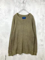 STUDIOUS ステュディオス 106330002 コットンワッフルクルーネック ニット セーター size1/カーキ ■■メンズのサムネイル