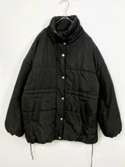 NICECLAUP ナイスクラップ ロングフェイク ダウン ジャケット sizeF/黒 ◆■レディースのサムネイル