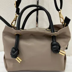 6227　【美品】　VIOLAｄ’ORO　ヴィオラドーロ　BIANCA　ビアンカ　2way　ショルダーバッグ　ハンドバッグ　トープ　ブラック　TAUPE　BLACK　グレージュ　レディースのサムネイル