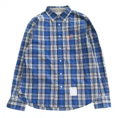 美品 TOMMY トミー 長袖シャツ ロゴ刺 チェック柄 トップス ブルー L【L】 メンズ 【中古】のサムネイル