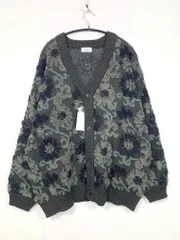 新品 JUNRed ジュンレッド 定価9900円 フラワーニットルーズ カーディガン sizeS/グレー ■■メンズのサムネイル